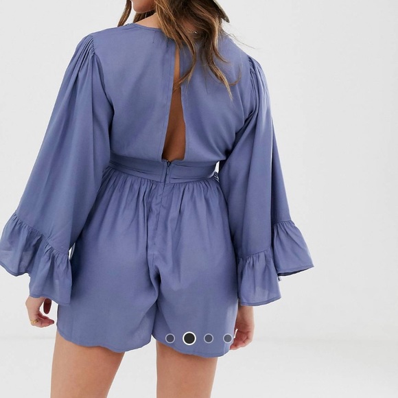 🌟ASOS Design Flare sleeve romper embroidered🌟 - Picture 4 of 9